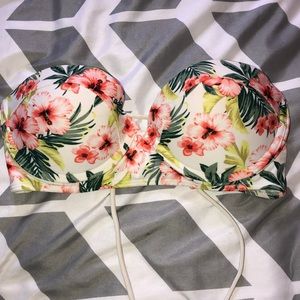 Floral Print Bikini Top